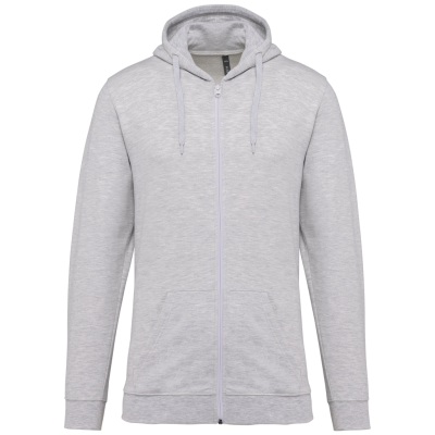 Full zip hooded sweatshirt